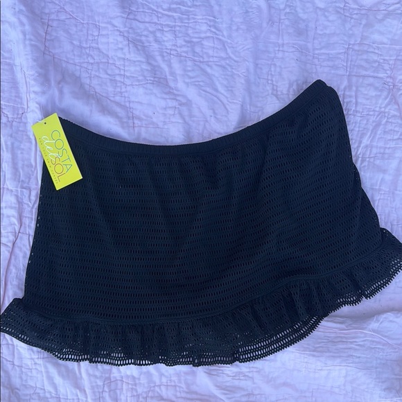 Black Women's black swim skirt bottom 2x NWT - Picture 1 of 5